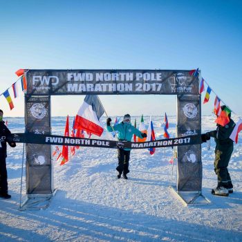 Frederique Laurent gagne la marathon du Pôle Nord