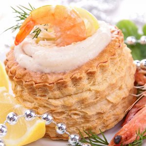 Vol au vent crevettes St Jacques