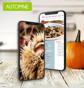 Téléchargez notre livret de recettes pour l'Automne